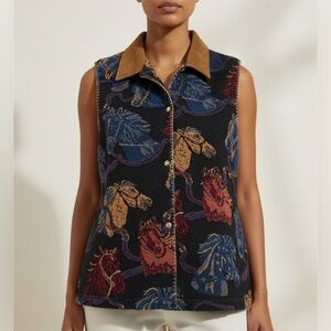 Deborah Murray Vintage Western Vest Size Large